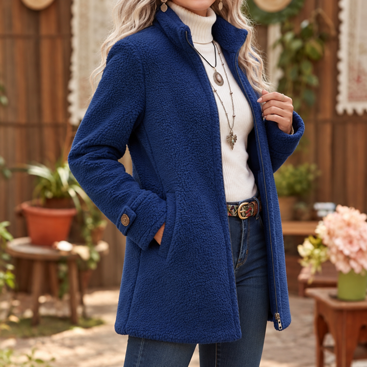 Veste polaire à col montant zippé