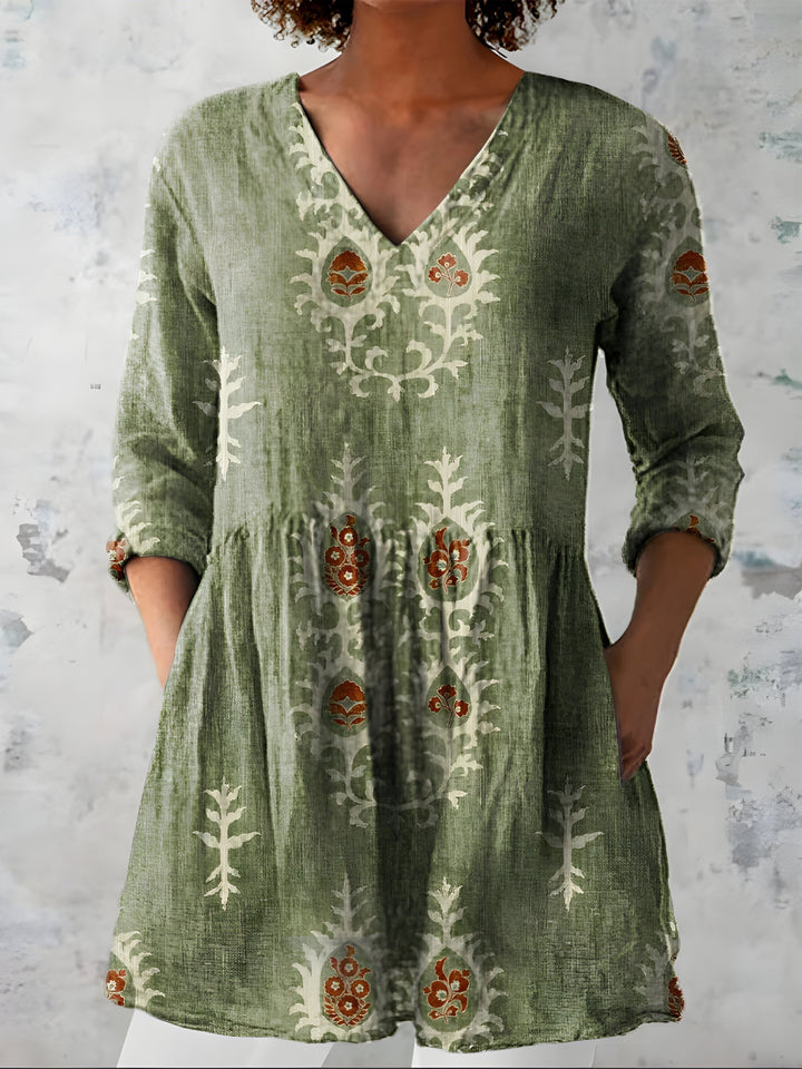 Everly | Blouse longue à col V