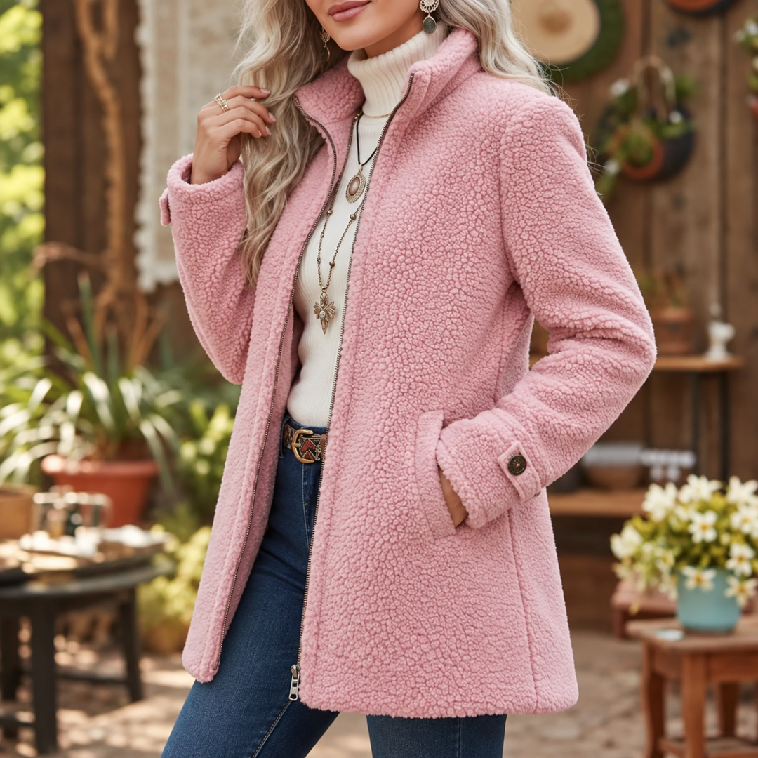 Veste polaire à col montant zippé