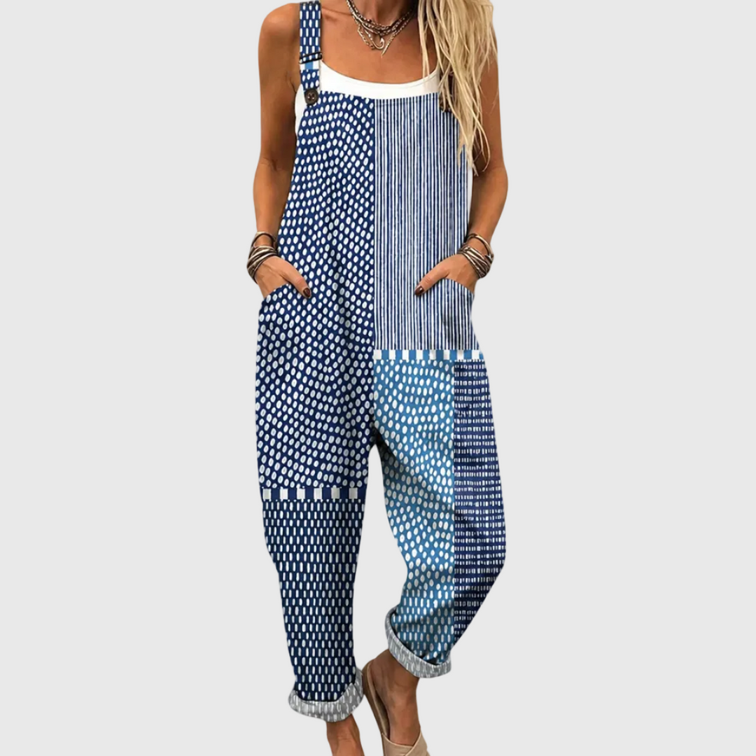 Combinaison imprimée bleu – modèle TC
