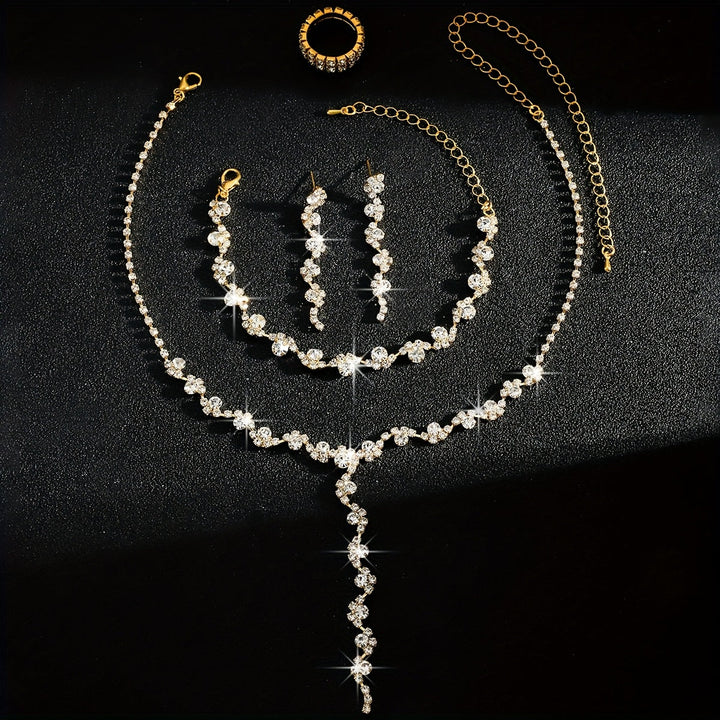 Valentine | Set Bijoux Fleur Étincelante Haut de Gamme