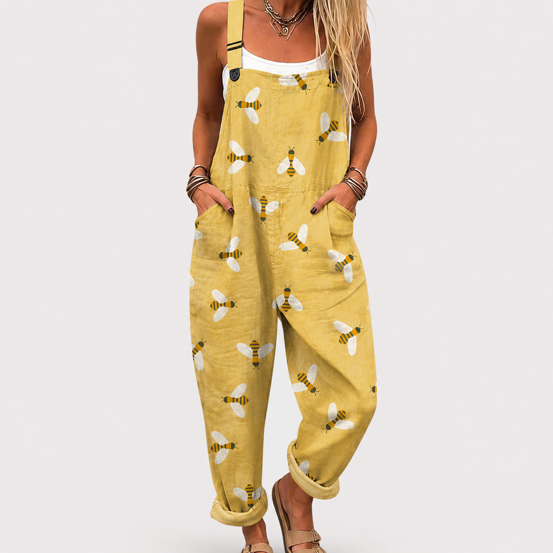 Combinaison jaune à motifs d’abeilles