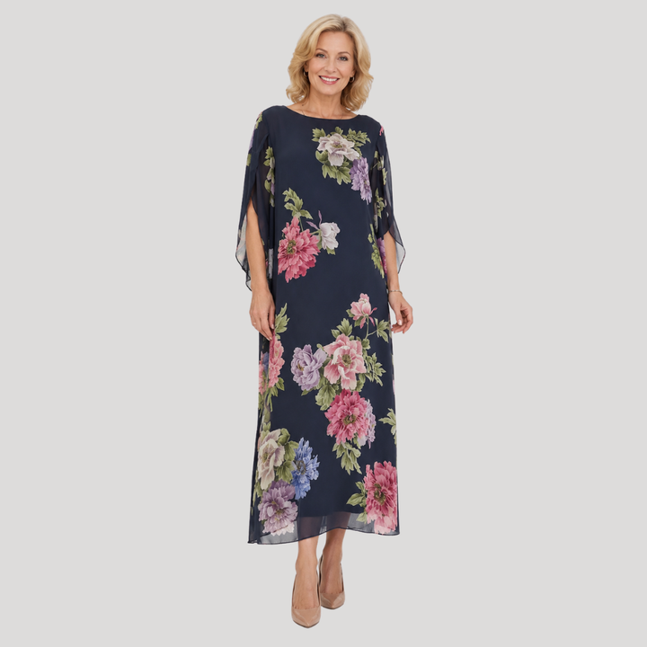 Robe longue à imprimé floral