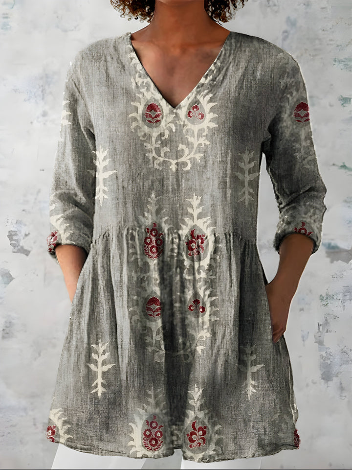 Everly | Blouse longue à col V