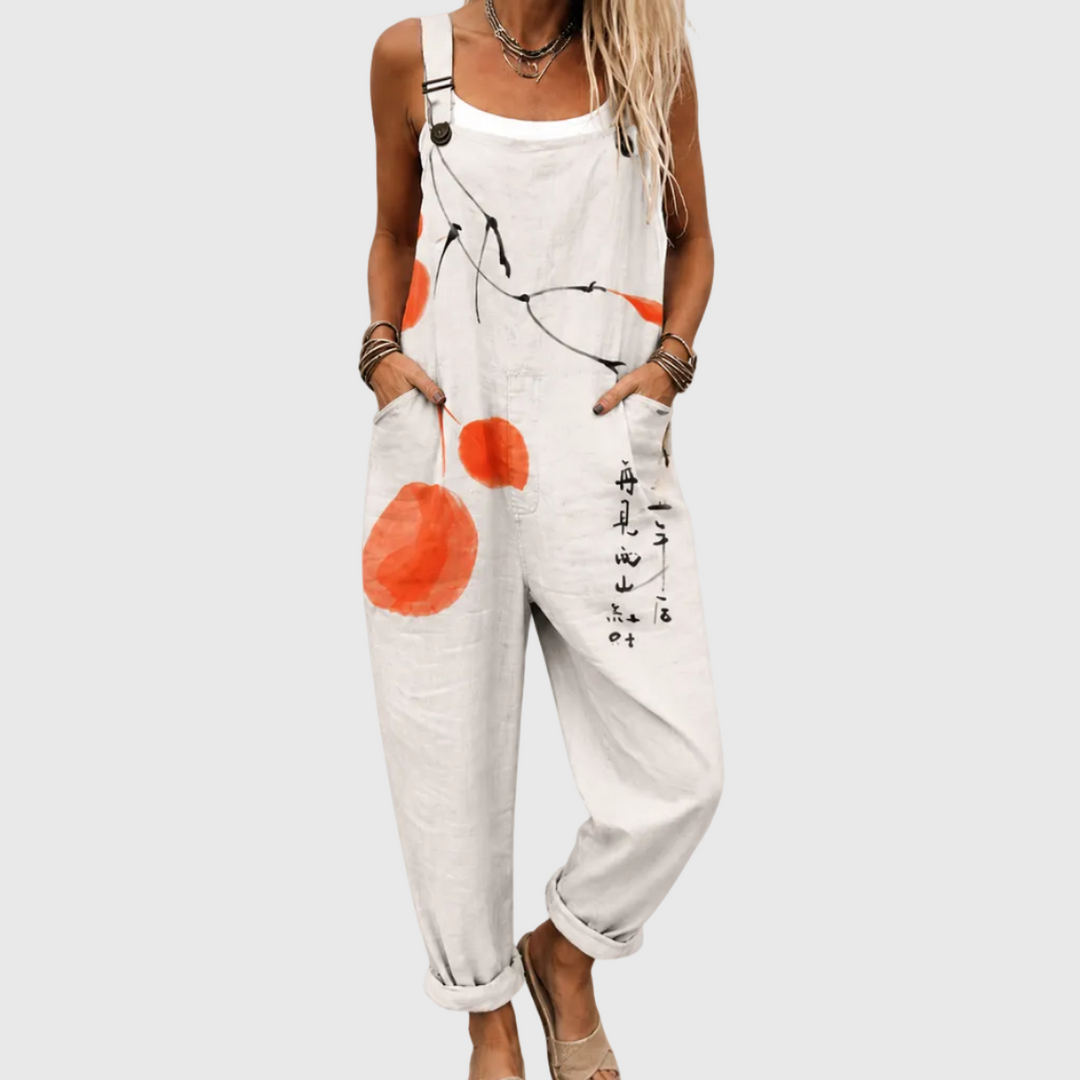 Salopette à motifs gris – modèle JI