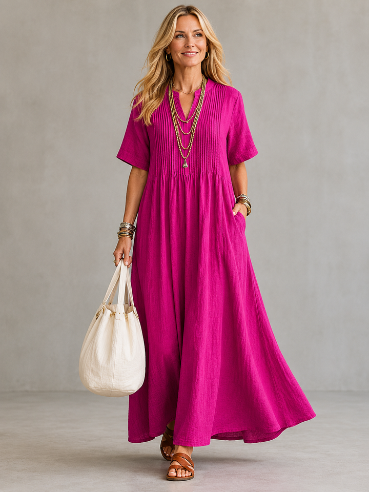 Robe plissée élégante