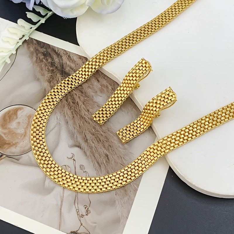 Aurélie | Set Collier Long, Bracelet &amp; Boucles d&