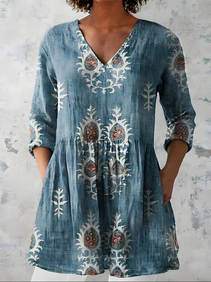 Everly | Blouse longue à col V