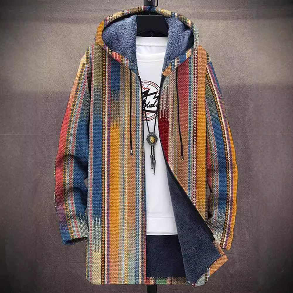 Mireille | Cardigan à motifs artistiques jaunes