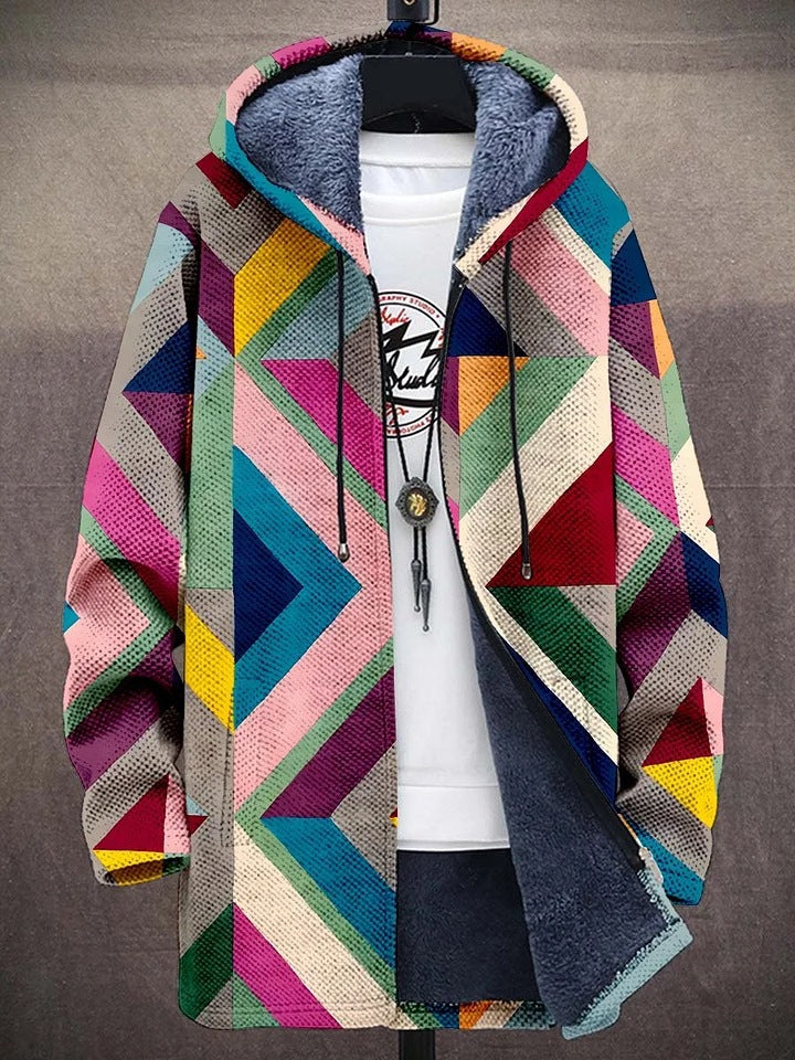 Jeanne | Cardigan à imprimé artistique multicolore