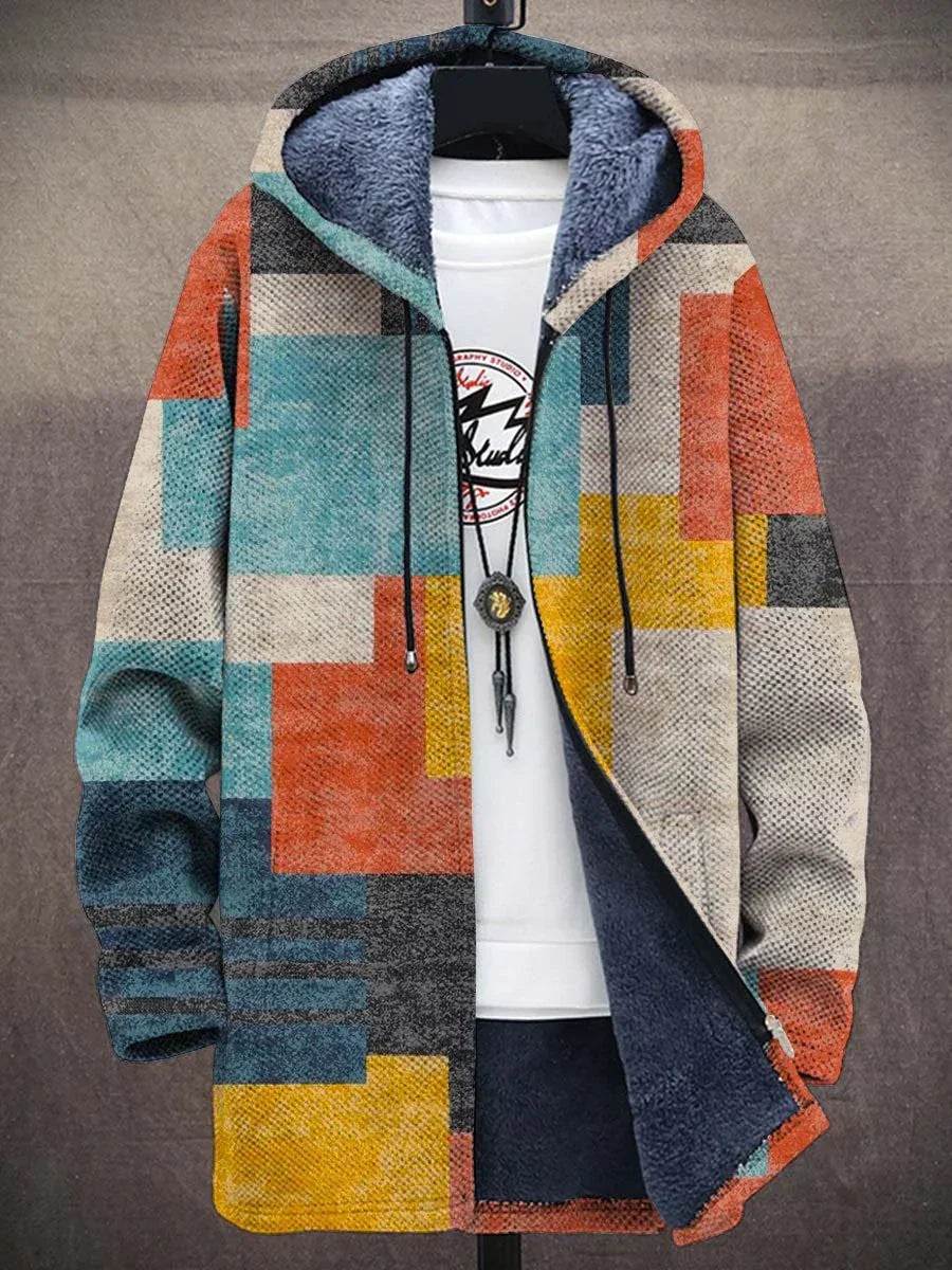 Jeanne | Cardigan à imprimé artistique multicolore