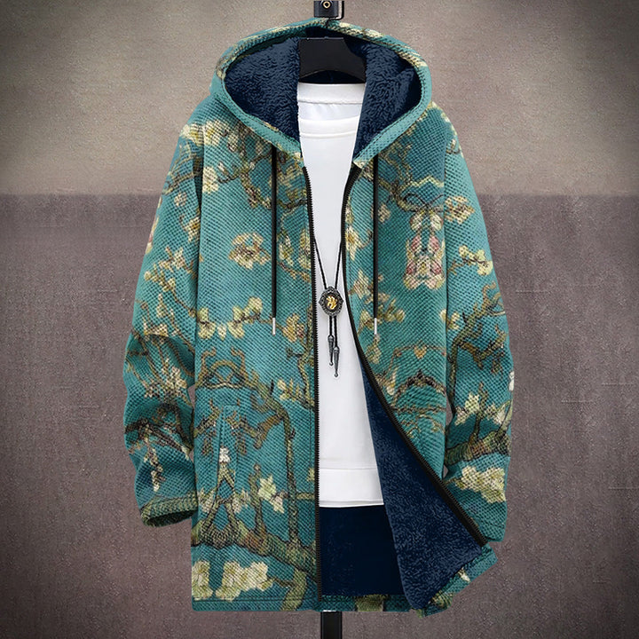 Anne | Cardigan à capuche aux motifs artistiques