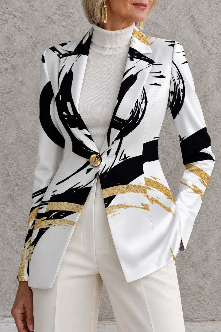 Noemine | Blazer à imprimé abstrait