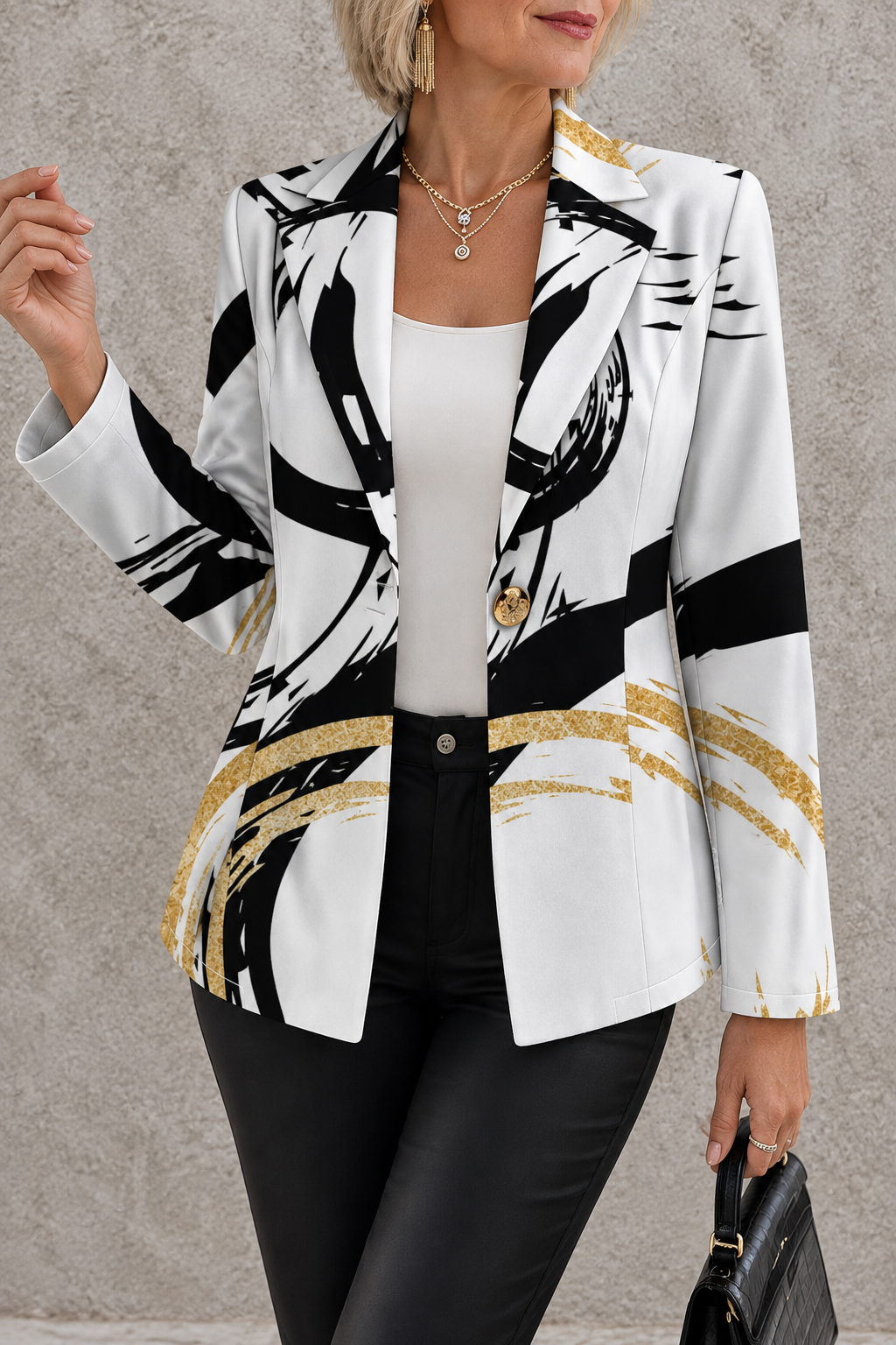 Noemine | Blazer à imprimé abstrait