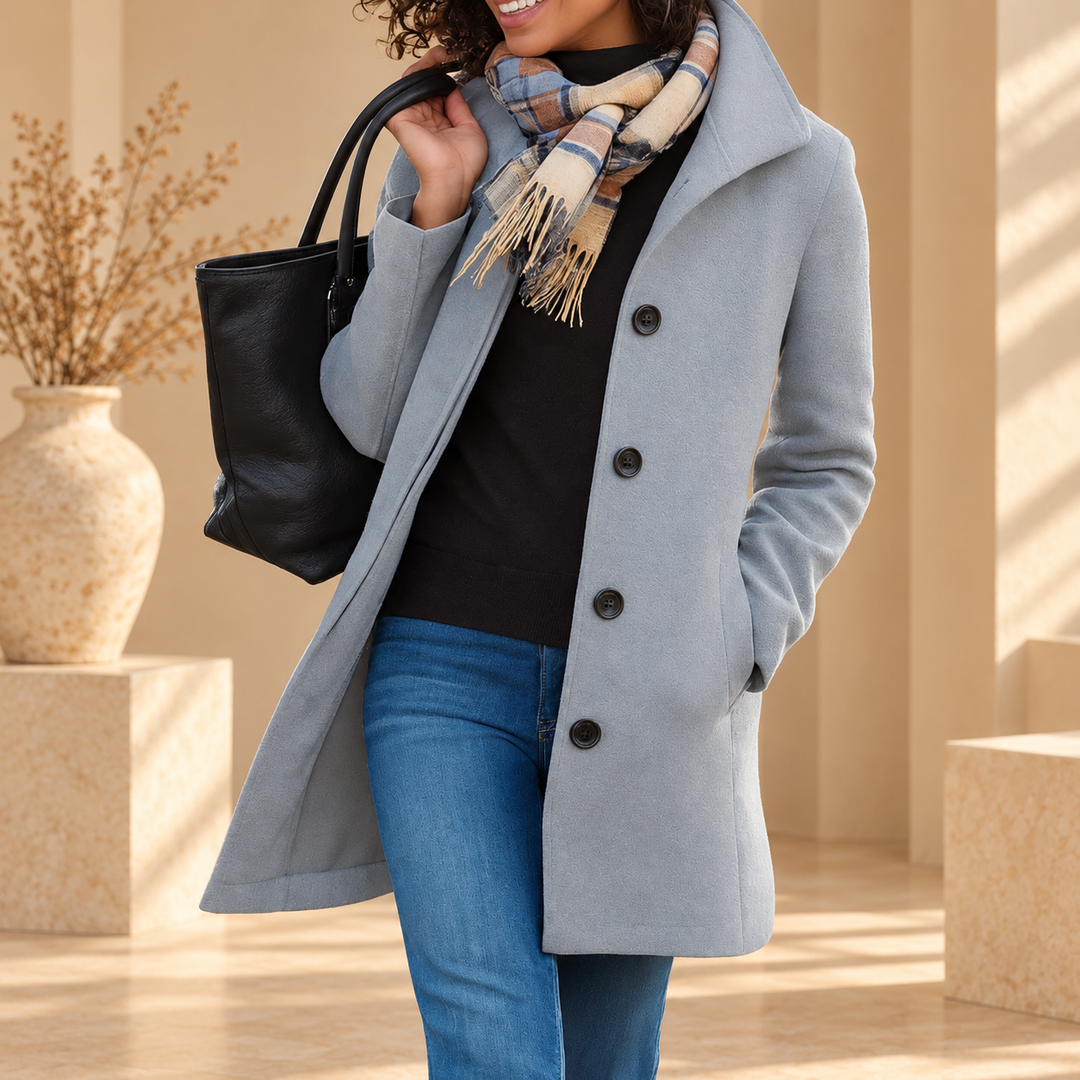Manteau classique boutonné