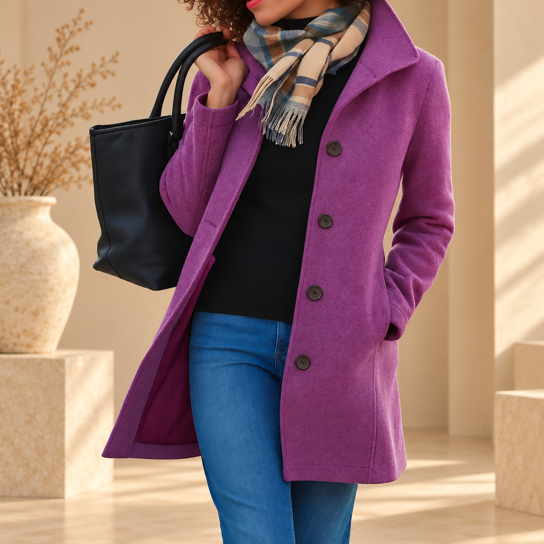 Manteau classique boutonné