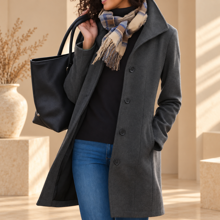 Manteau classique boutonné
