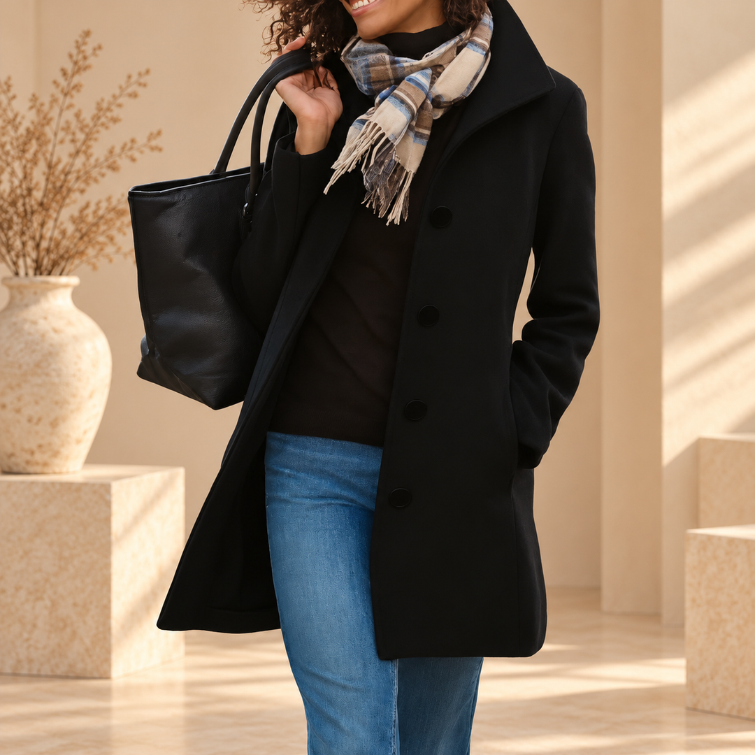 Manteau classique boutonné