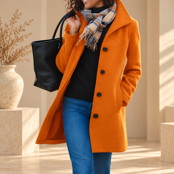 Manteau classique boutonné