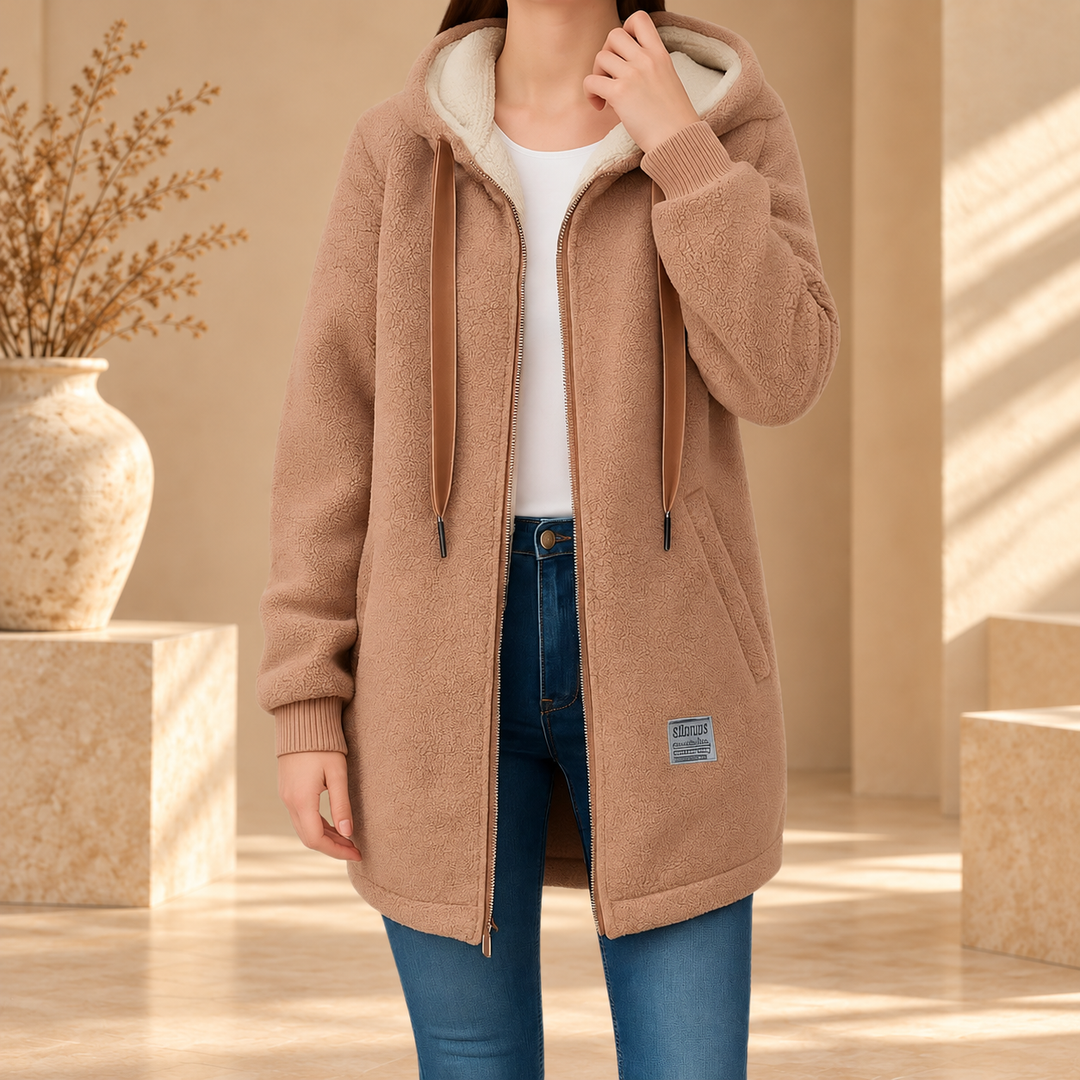 Veste zippée à capuche