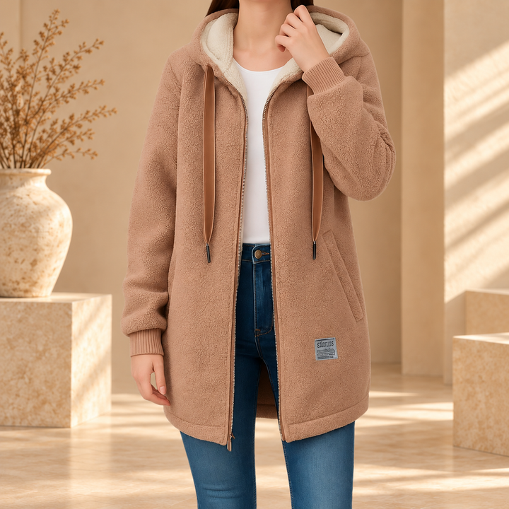 Veste zippée à capuche