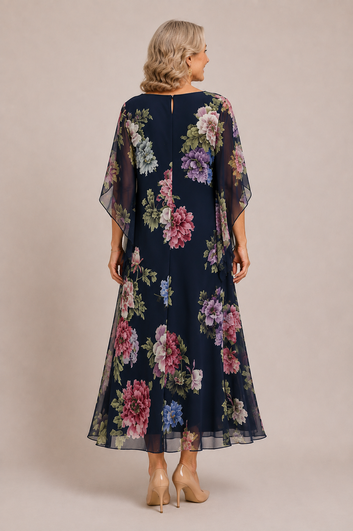 Robe longue à imprimé floral