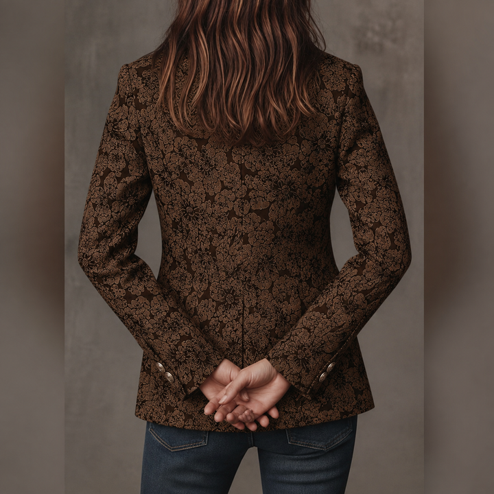 Blazer jacquard cintré