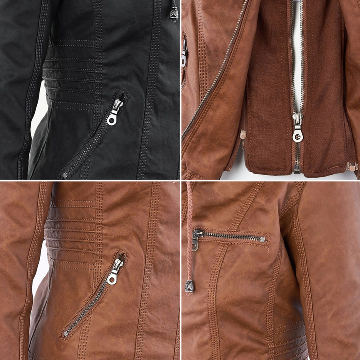 Monica | Veste esprit motard à la coupe élégante