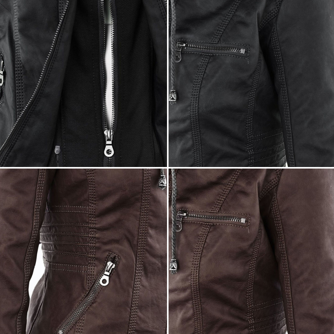 Monica | Veste esprit motard à la coupe élégante
