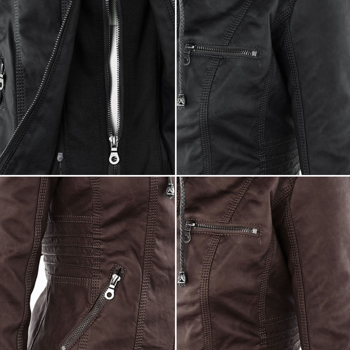 Monica | Veste esprit motard à la coupe élégante