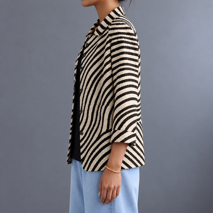 Roxy | Blazer rayé ouvert
