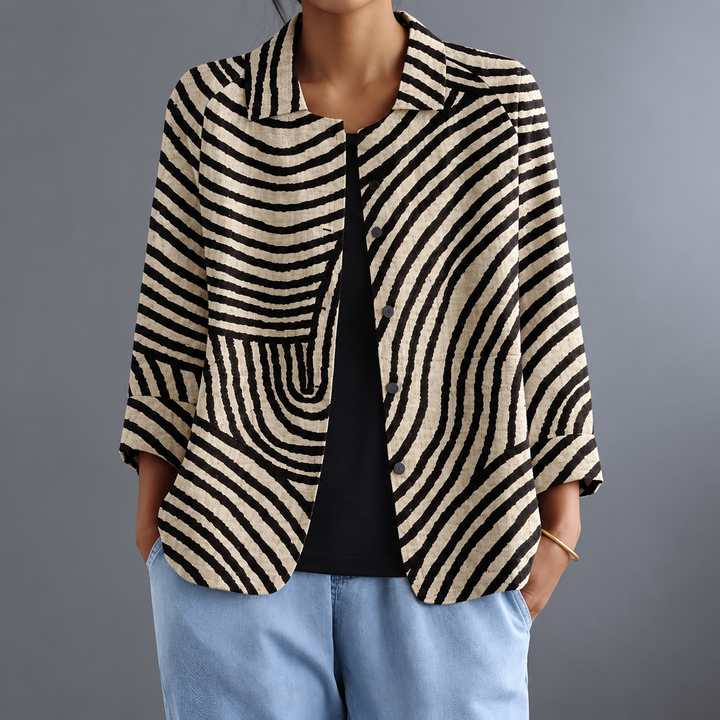 Roxy | Blazer rayé ouvert