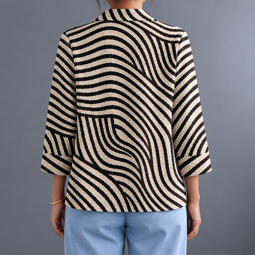 Roxy | Blazer rayé ouvert