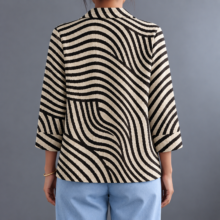 Roxy | Blazer rayé ouvert