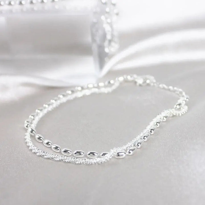 Éléonore | Set de Bracelets Argentés aux Détails de Zircon