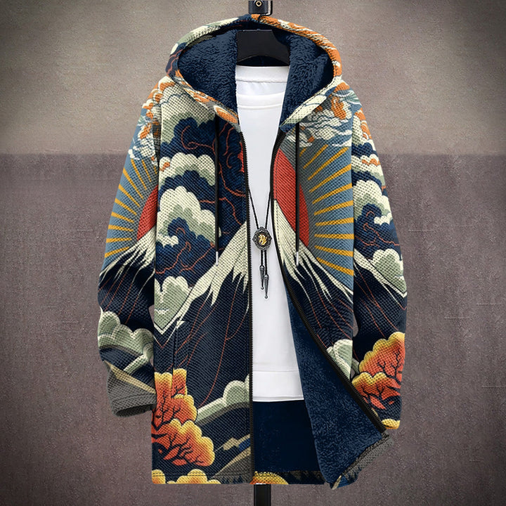 Rosalie | Veste à capuche à imprimé artistique