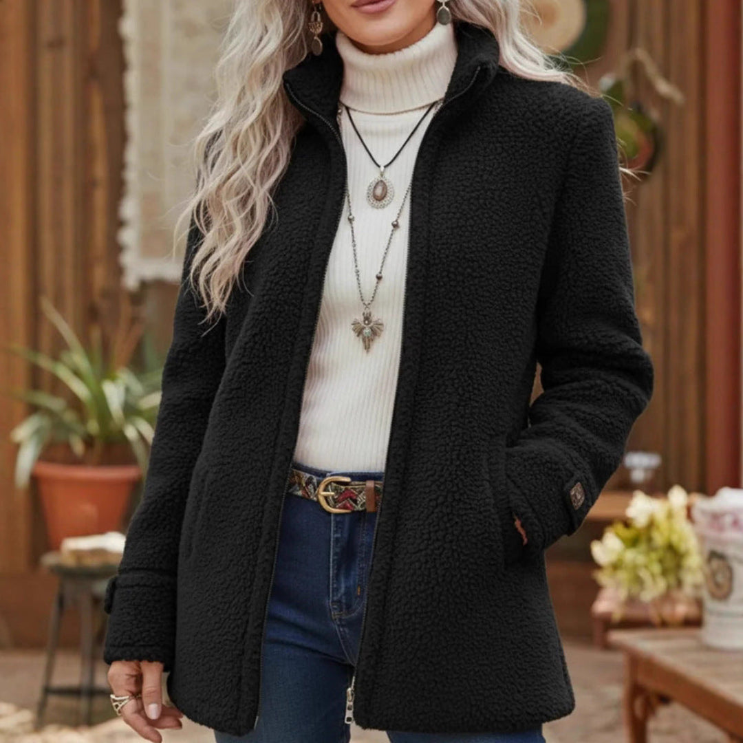 Veste polaire à col montant zippé