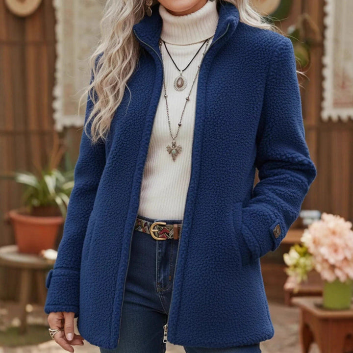Veste polaire à col montant zippé