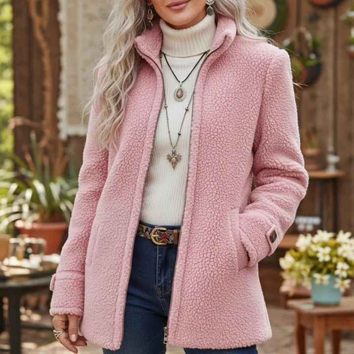 Veste polaire à col montant zippé