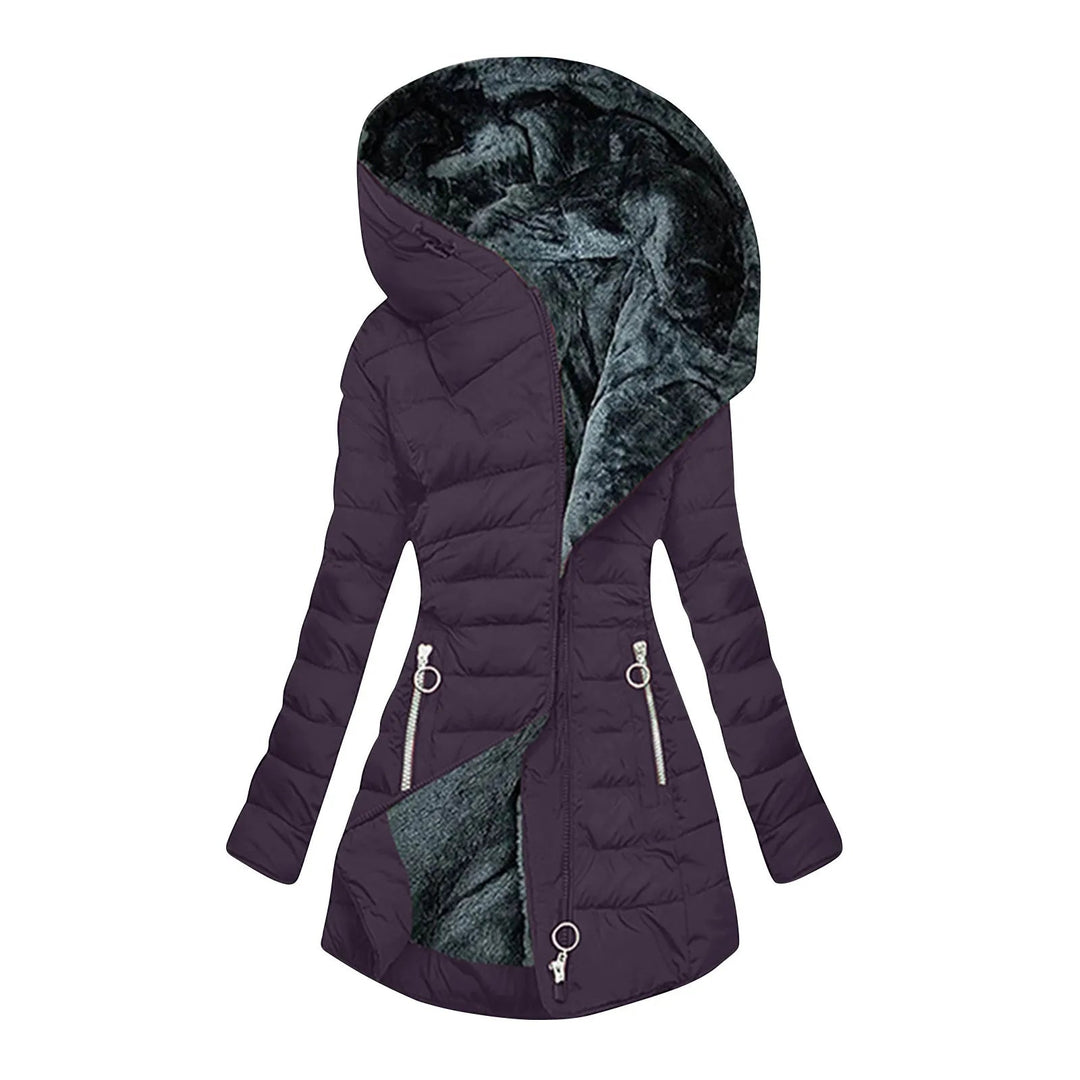 Lily | Veste d’hiver matelassée à capuche