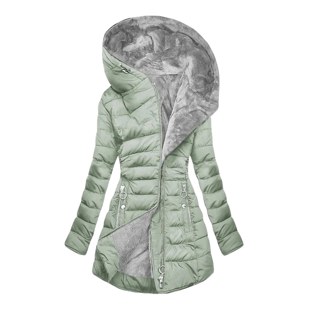 Lily | Veste d’hiver matelassée à capuche