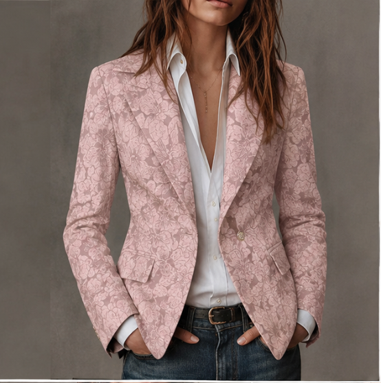 Blazer jacquard cintré