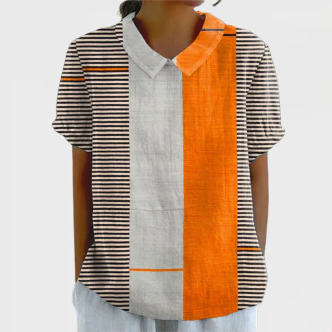Skye | Chemise à rayures et blocs de couleur