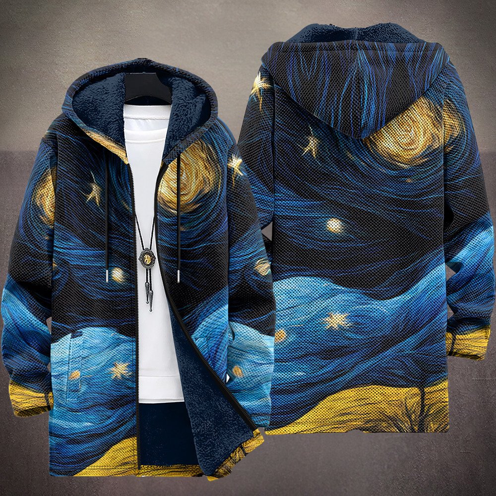 Gabrielle | Cardigan à capuche au dessin artistique