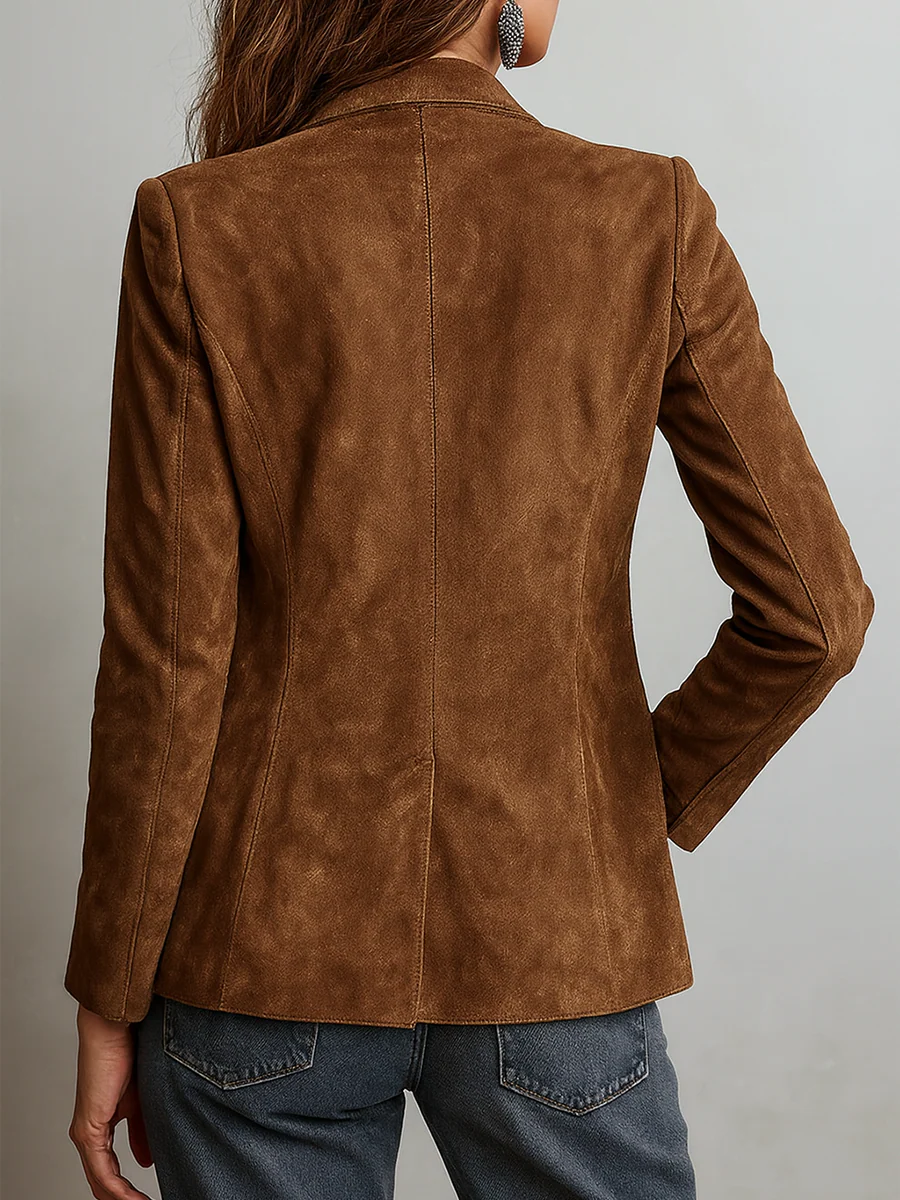 Blazer marron d’inspiration vintage