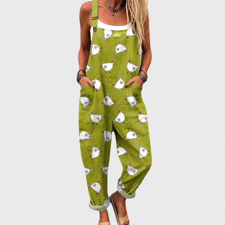 Salopette à motifs vert – modèle G4
