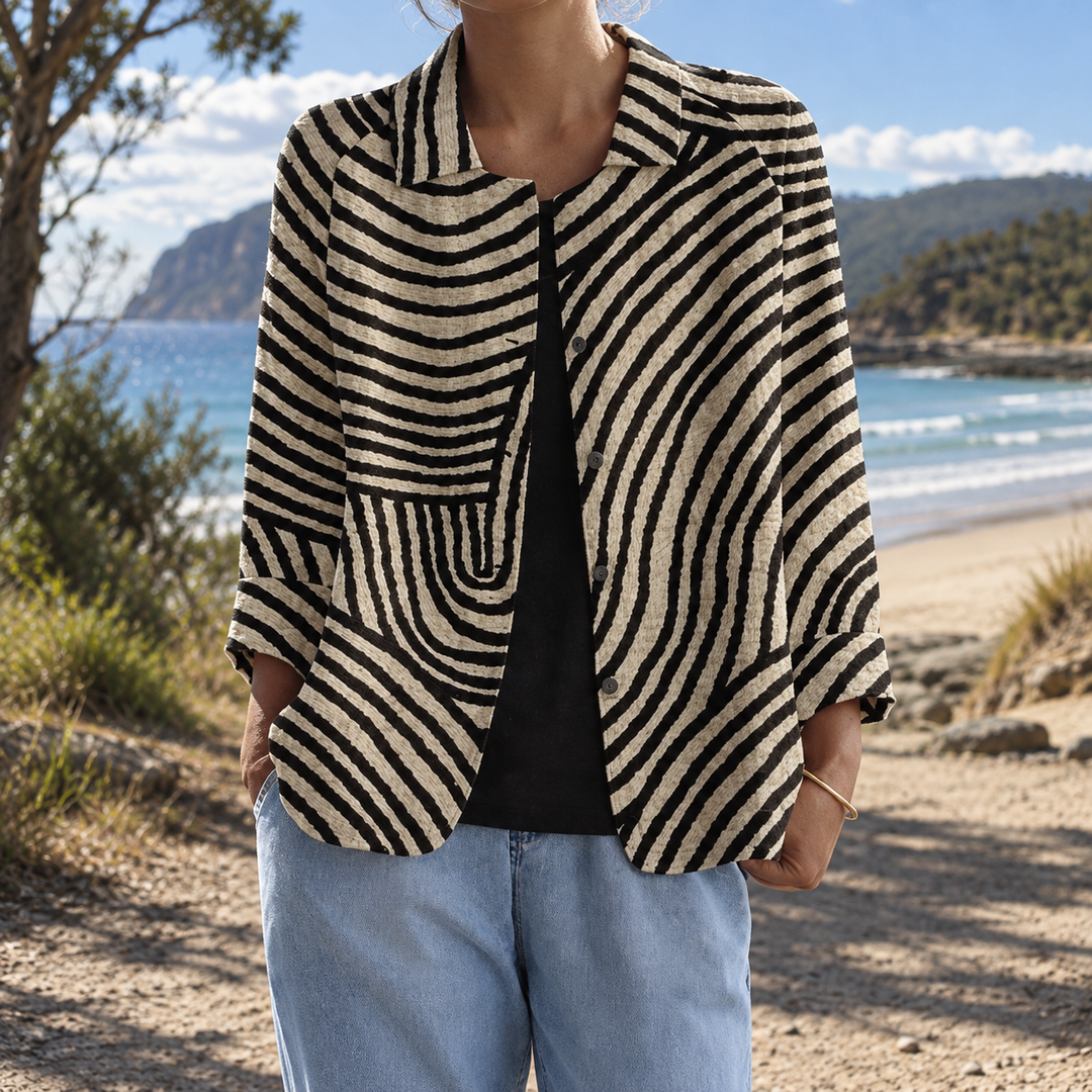 Roxy | Blazer rayé ouvert