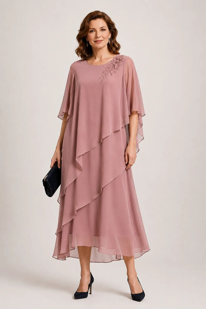 Robe de cérémonie à drapé fluide Vivienne