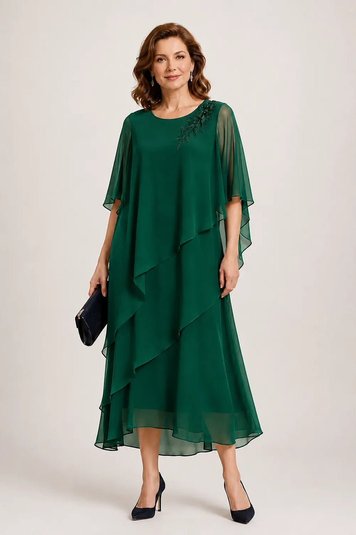 Robe de cérémonie à drapé fluide Vivienne