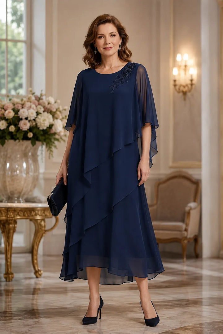 Robe de cérémonie à drapé fluide Vivienne